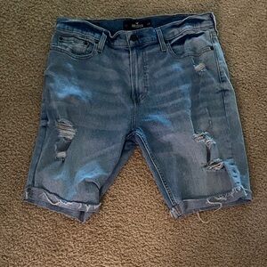Hollister Men's distressed Jean Shorts